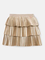 Angel & Rocket Gold Lucile Pleated Rara Skirt - Image 4 of 5