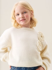 Angel & Rocket Natural Mila Corsage Jumper - Image 1 of 4