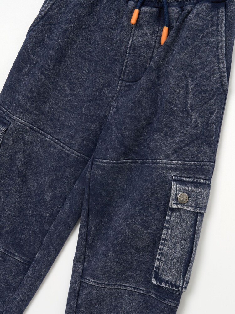 Angel & Rocket Black Weston Washed Cord Cuffed Joggers - Image 8 of 8