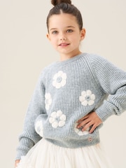 Angel & Rocket Rumi Embellished Flower Jumper - Imagen 2 de 9