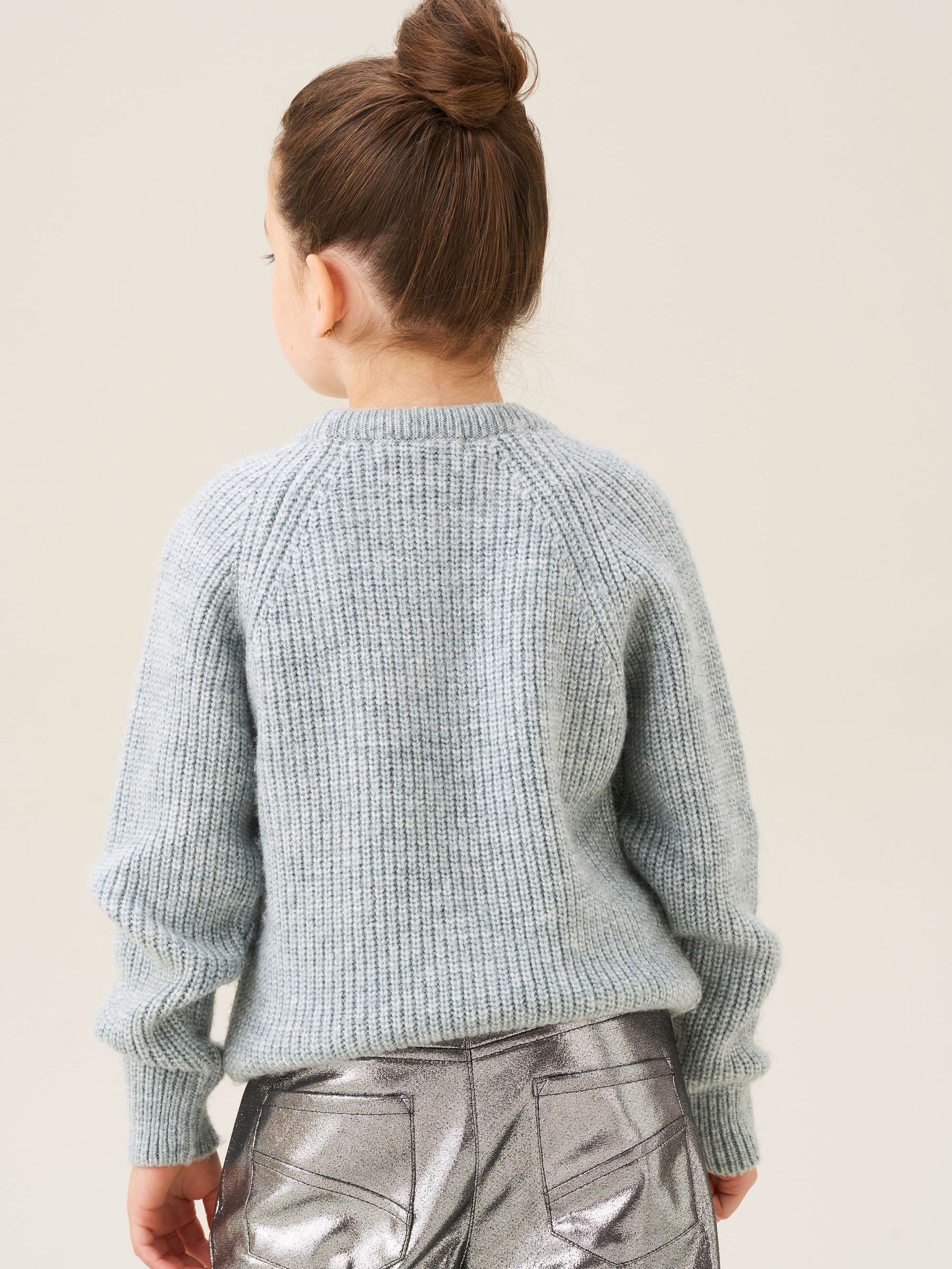 Buy Angel & Rocket Grey Rumi Embellished Flower Jumper from Next