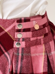 Angel & Rocket Pink Marcia Pleated Check Skirt - Image 3 of 7
