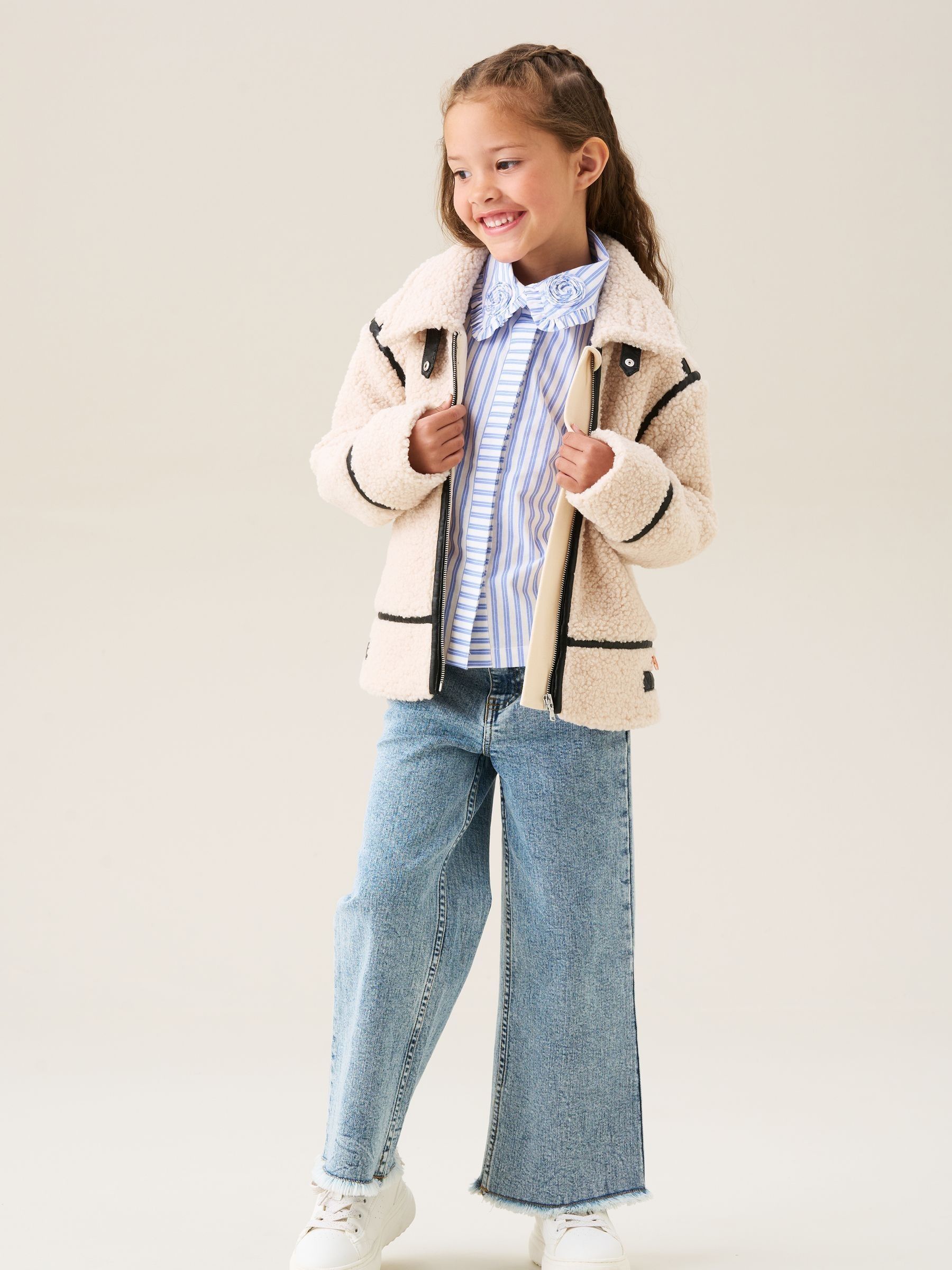 ジャケット・アウター HERILL Air-blanketCoveralljacket Cream/2 Buy Angel & Rocket Cream Charlie Sherpa Trim Jacket from Next USA