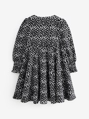 Angel & Rocket Black Saskia Godet Spot Dress - Image 2 of 4