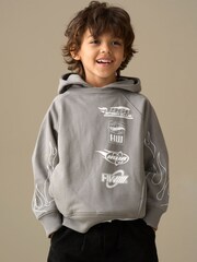 Angel & Rocket Grey Hotwheels Washed Hoodie - Image 3 of 7