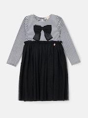 Angel & Rocket Black Carrie Stripe Mesh Skirt Dress - Image 5 of 7