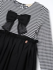Angel & Rocket Black Carrie Stripe Mesh Skirt Dress - Image 7 of 7