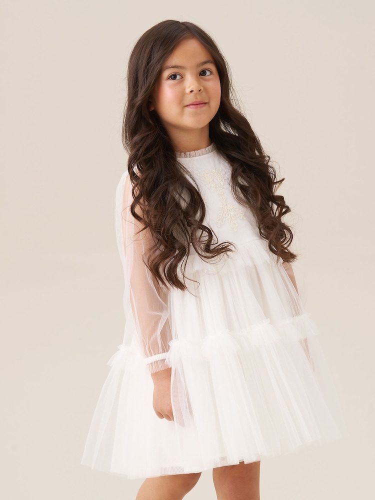 Angel & Rocket Natural Beau Embroidered Boho Dress - Image 1 of 4