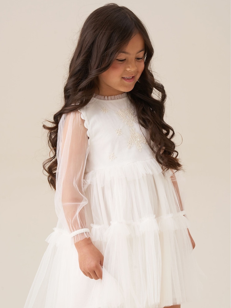 Angel & Rocket Natural Beau Embroidered Boho Dress - Image 2 of 4