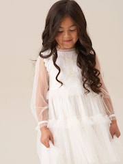 Angel & Rocket Natural Beau Embroidered Boho Dress - Image 3 of 4