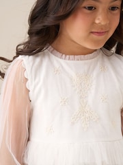 Angel & Rocket Natural Beau Embroidered Boho Dress - Image 4 of 4