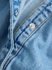 Angel & Rocket Blue Harper Shirred Denim Shirt Dress - Image 5 of 5