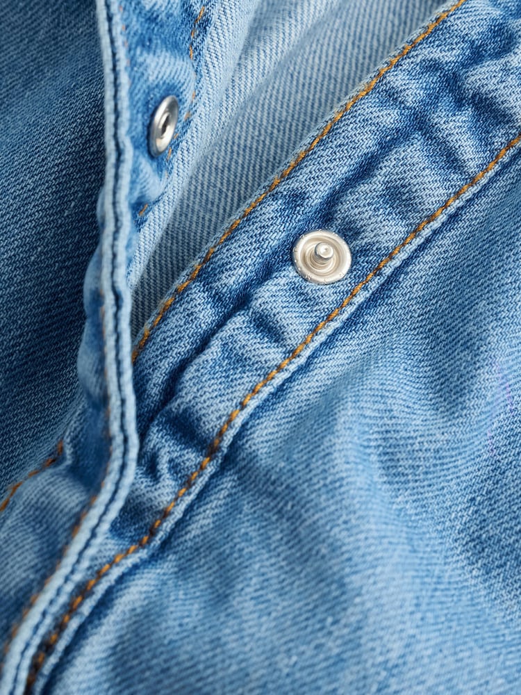 Angel & Rocket Blue Harper Shirred Denim Shirt Dress - Image 5 of 5