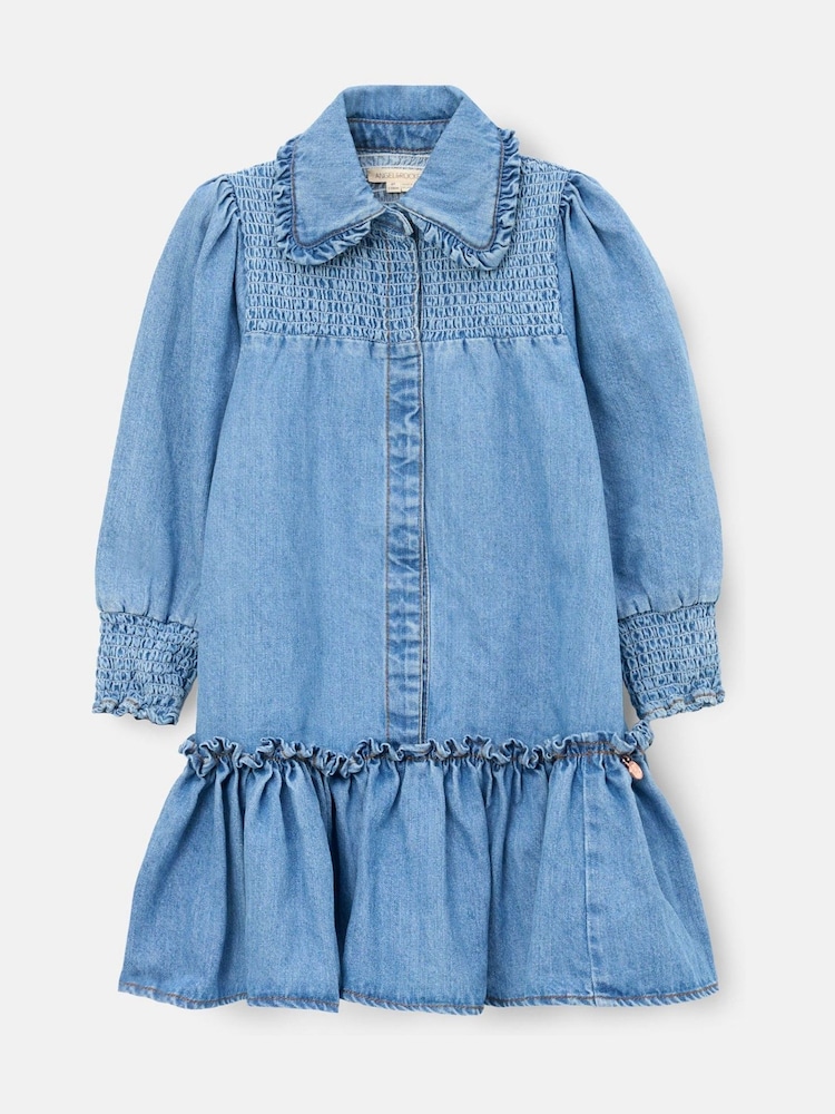 Girls Classic Denim Shirt Dress | Angel & Rocket 4 Yrs Girls Classic Denim Shirt Dress | Angel & Rocket 4 Yrs