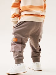 Angel & Rocket Natural Mini Damian Cut and Sew Cargo Joggers - Image 4 of 7