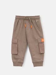 Angel & Rocket Natural Mini Damian Cut and Sew Cargo Joggers - Image 5 of 7