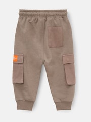 Angel & Rocket Natural Mini Damian Cut and Sew Cargo Joggers - Image 6 of 7