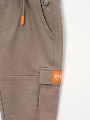 Angel & Rocket Natural Mini Damian Cut and Sew Cargo Joggers - Image 7 of 7