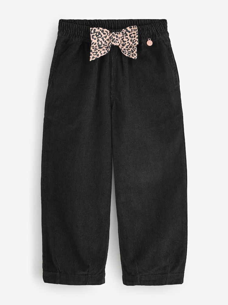 Angel & Rocket Black Zoe Wide Leg Cord Trousers - Image 1 of 1