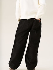 Angel & Rocket Black Zoe Wide Leg Cord Trousers - Image 2 of 6