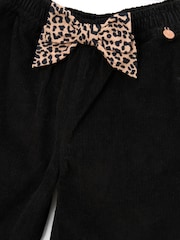 Angel & Rocket Black Zoe Wide Leg Cord Trousers - Image 6 of 6