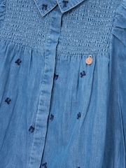 Angel & Rocket Blouses Myla Embroidered Denim Shirt - Image 7 of 7
