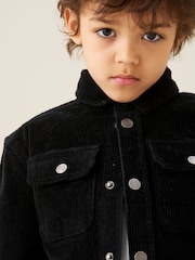 Angel & Rocket Black Theo Cord Shirt - Image 4 of 7