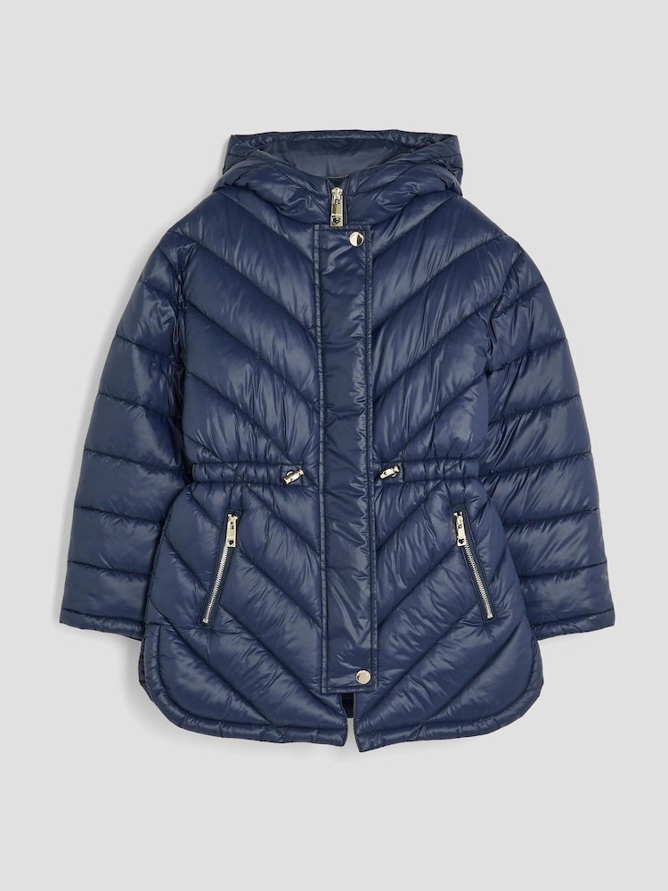 River Island Blue Girls Padded Jacket - Image 1 of 4