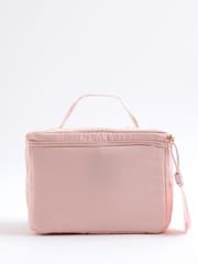 River Island Pink Girls Nylon Script Black Lunchbox - Image 2 of 5
