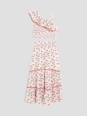 River Island Pink Girls Cherry Maxi Skirt Set - Image 2 of 4