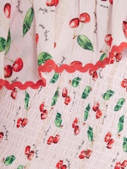 River Island Pink Girls Cherry Maxi Skirt Set - Image 4 of 4
