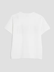 River Island White Gingham Wordie T-Shirt - Image 2 of 4