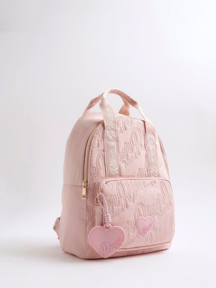River Island Girls Nylon Script Backpack - Bild 2 von 5