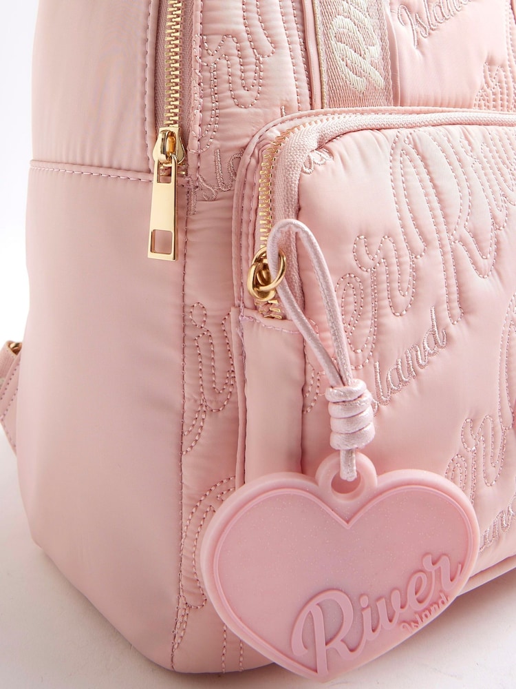 River Island Girls Nylon Script Backpack - Bild 5 von 5