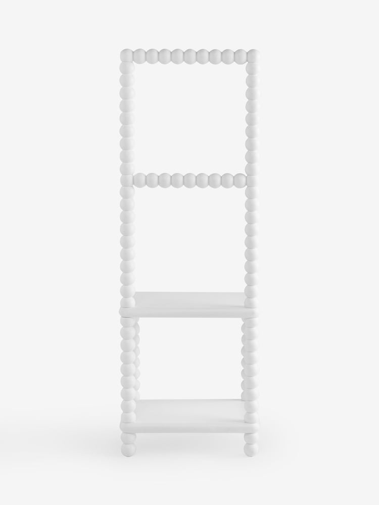 White Bobbin Towel Rail Storage Stool - Image 4 of 4 White Bobbin Towel Rail Storage Stool - Image 4 of 4