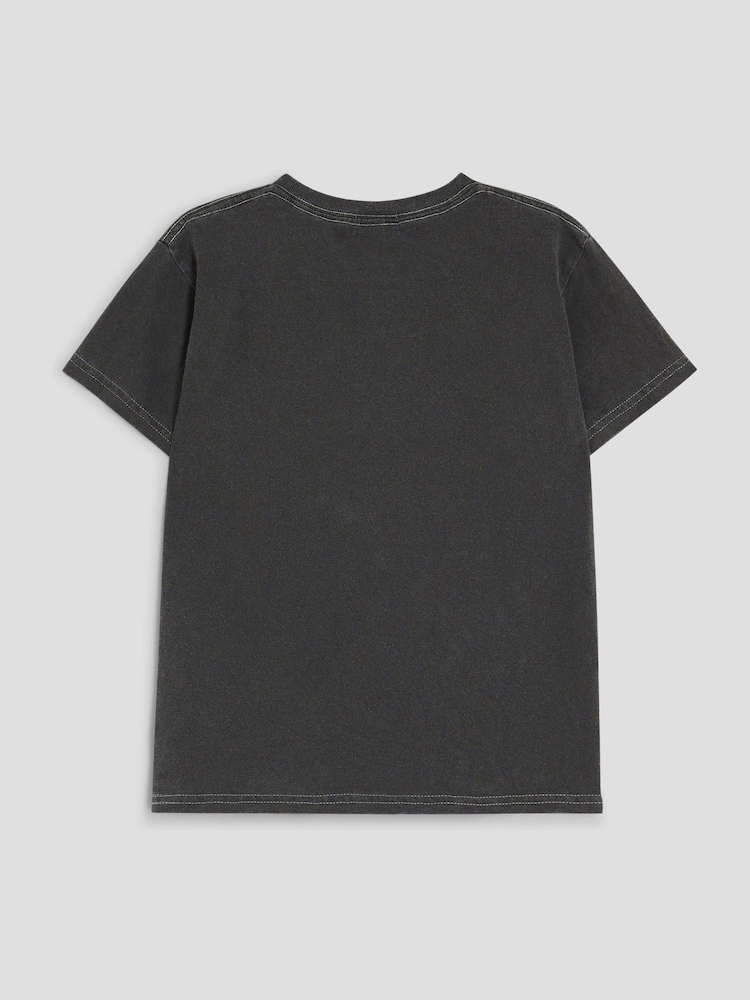 River Island Black Girls Bow T-Shirt - Image 2 of 2
