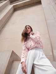 Star by Julien MacDonald Pink Button Through Lace Blouse - Image 2 of 6