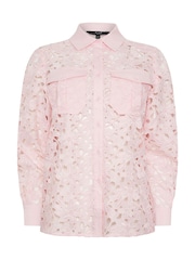 Star by Julien MacDonald Pink Button Through Lace Blouse - Image 6 of 6