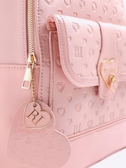 River Island Girls Heart Lock Pocket Backpack - Imagen 4 de 5