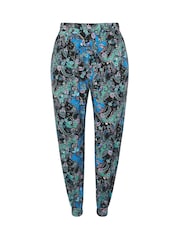Yours Curve Black Paisley Print Harem Trousers - Image 5 of 5