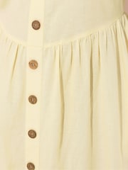 Yours Curve Yellow Linen Sundress - Image 4 of 5
