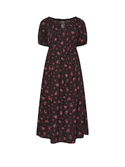 Yours Curve Black Short Sleeve Boho Dress - Image 5 of 5