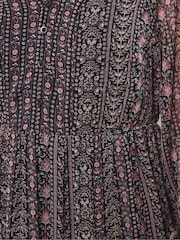 Yours Curve Black Embellished Mini Dress - Image 4 of 5