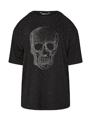 Camiseta recortada estampada Yours Curve - Imagem 5 de 5