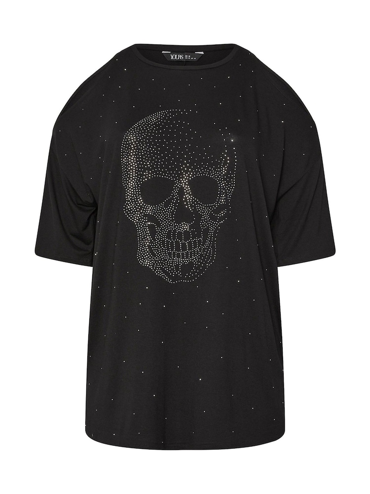 Camiseta recortada estampada Yours Curve - Imagem 5 de 5