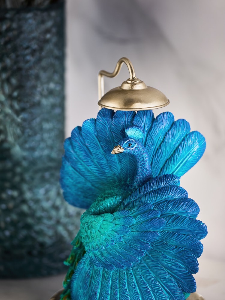 Blue Peacock Shower Bathroom Ornament - Image 2 of 5