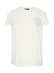 Yours Curve White Printed T-Shirt - Image 6 of 7