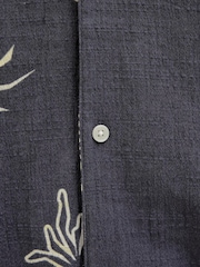 JACK & JONES Grey Hand Drawn Textured Graphic Print Shirt - Image 5 of 5