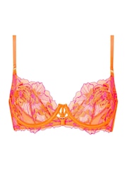 Ann Summers Orange Bright Ambitious Embroidered Non Pad DD+ Balcony Bra - Image 6 of 6