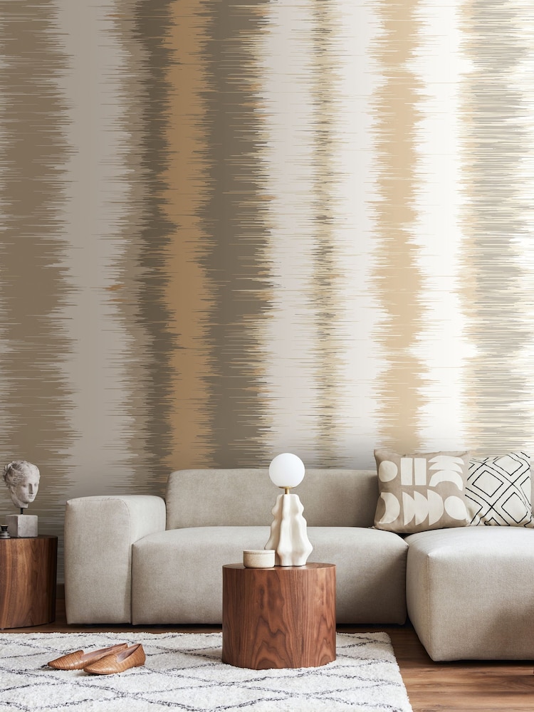 Origin Murals Stone Grey Linear Stripe 2.8m x 3.5m Wall Mural - Image 2 of 3 Origin Murals Stone Grey Linear Stripe 2.8m x 3.5m Wall Mural - Image 2 of 3